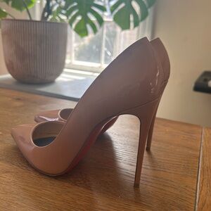 Christian Louboutin Nude Patent Leather So Kate